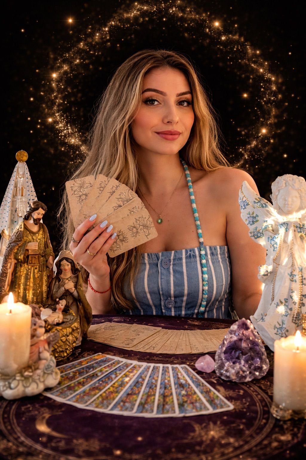 Amanda taróloga online - Vidente e Especialista em Reconciliação - uma das tarólogas online do Zodiakx
